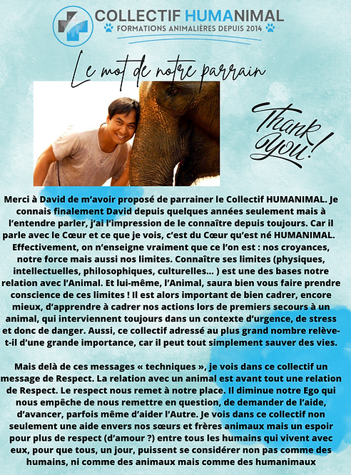 Mot du parrain Norin CHAI